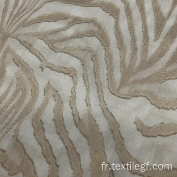 Tissu tissé Tc à motif blanc et doré